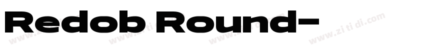 Redob Round字体转换